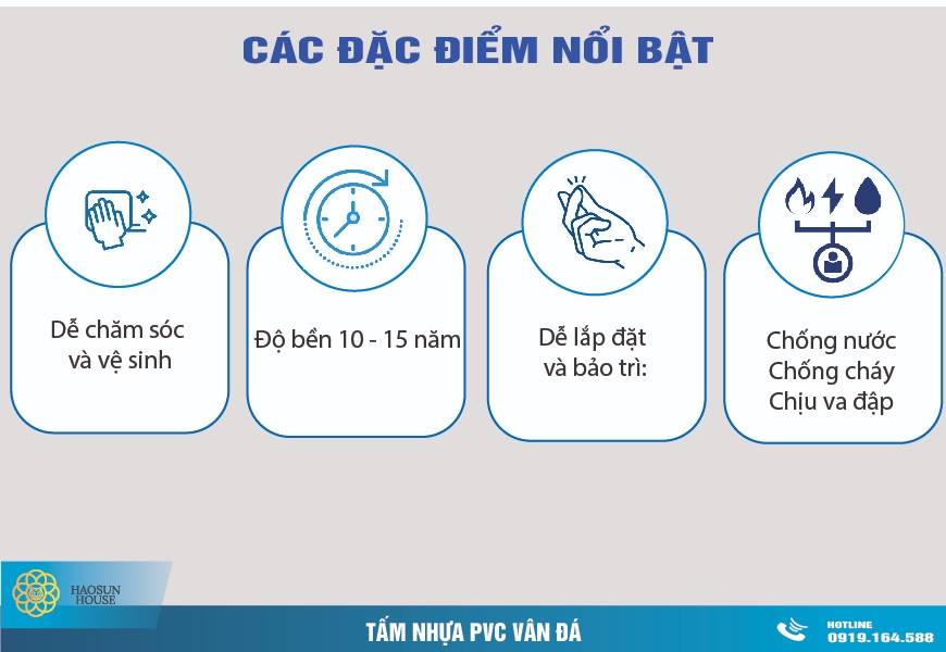 Tấm nhựa pvc vân đá haosunhouse