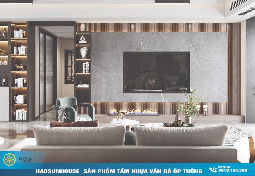 Tấm Nhựa Vân Đá ốp tường haosunhouse