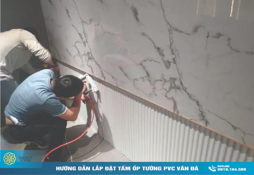 Tấm Ốp Tường PVC Vân Đá Haosunhouse