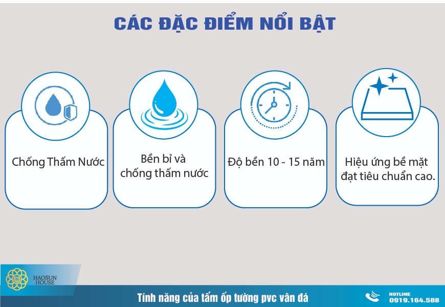 Tấm Ốp Tường PVC Vân Đá Haosunhouse