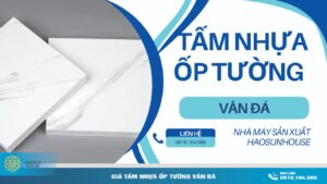Tấm Nhựa ốp tường vân đá haosunhouse