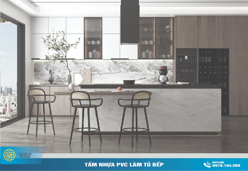 tấm nhựa pvc tủ bếp