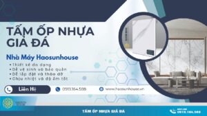 Tấm ốp nhựa giả đá haosunhouse