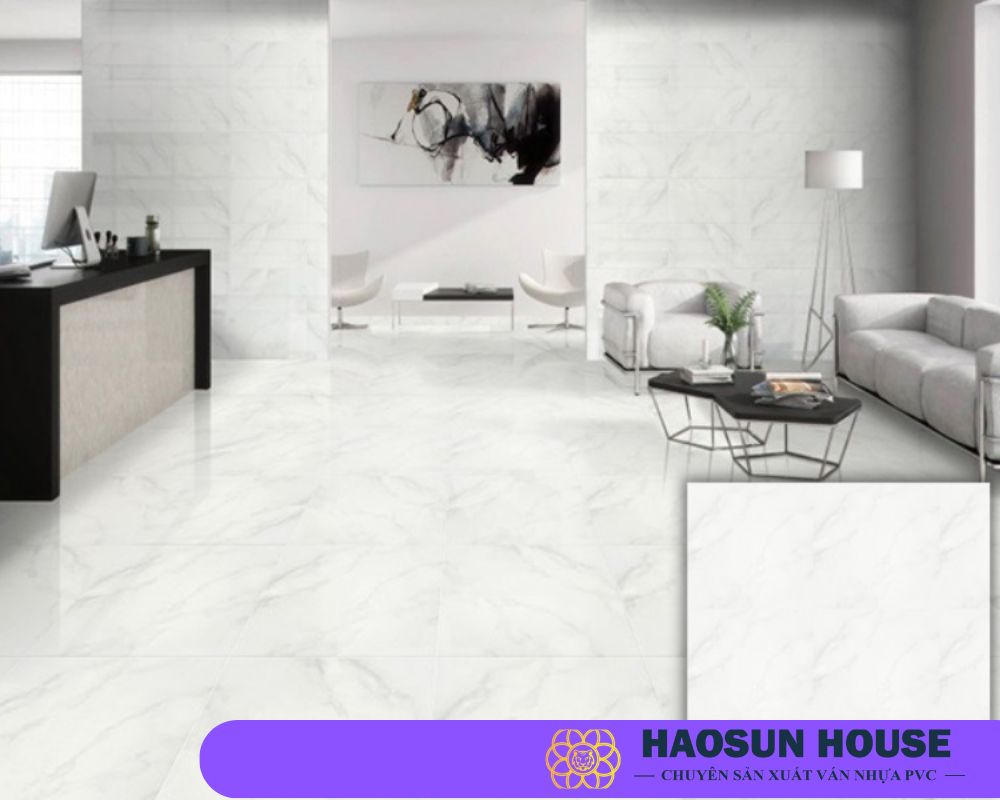 Gạch ốp tường phòng khách dành cho người mệnh Kim