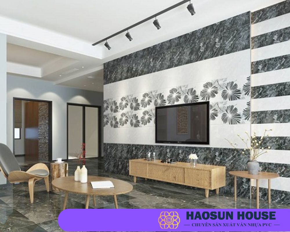 Gạch trang trí tường họa tiết, hoa văn lốm đốm.