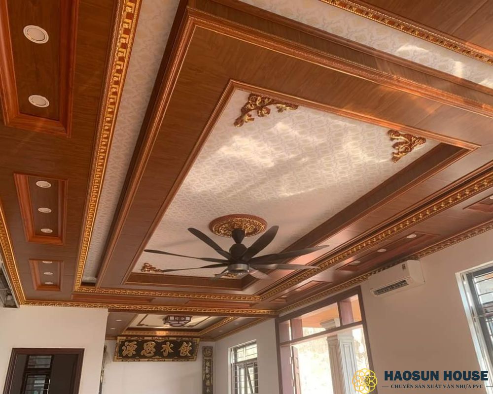 Tấm trần nhựa PVC giả gỗ