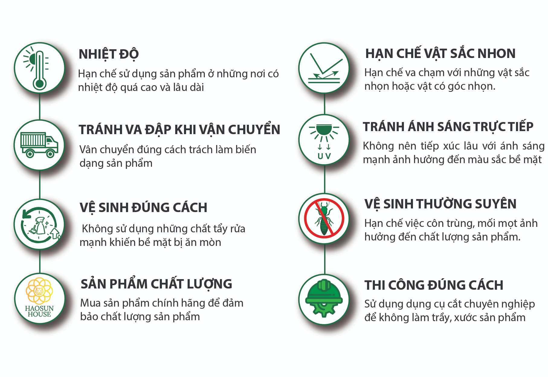 Lưu ý Tấm Nhựa PVC Vân Vải