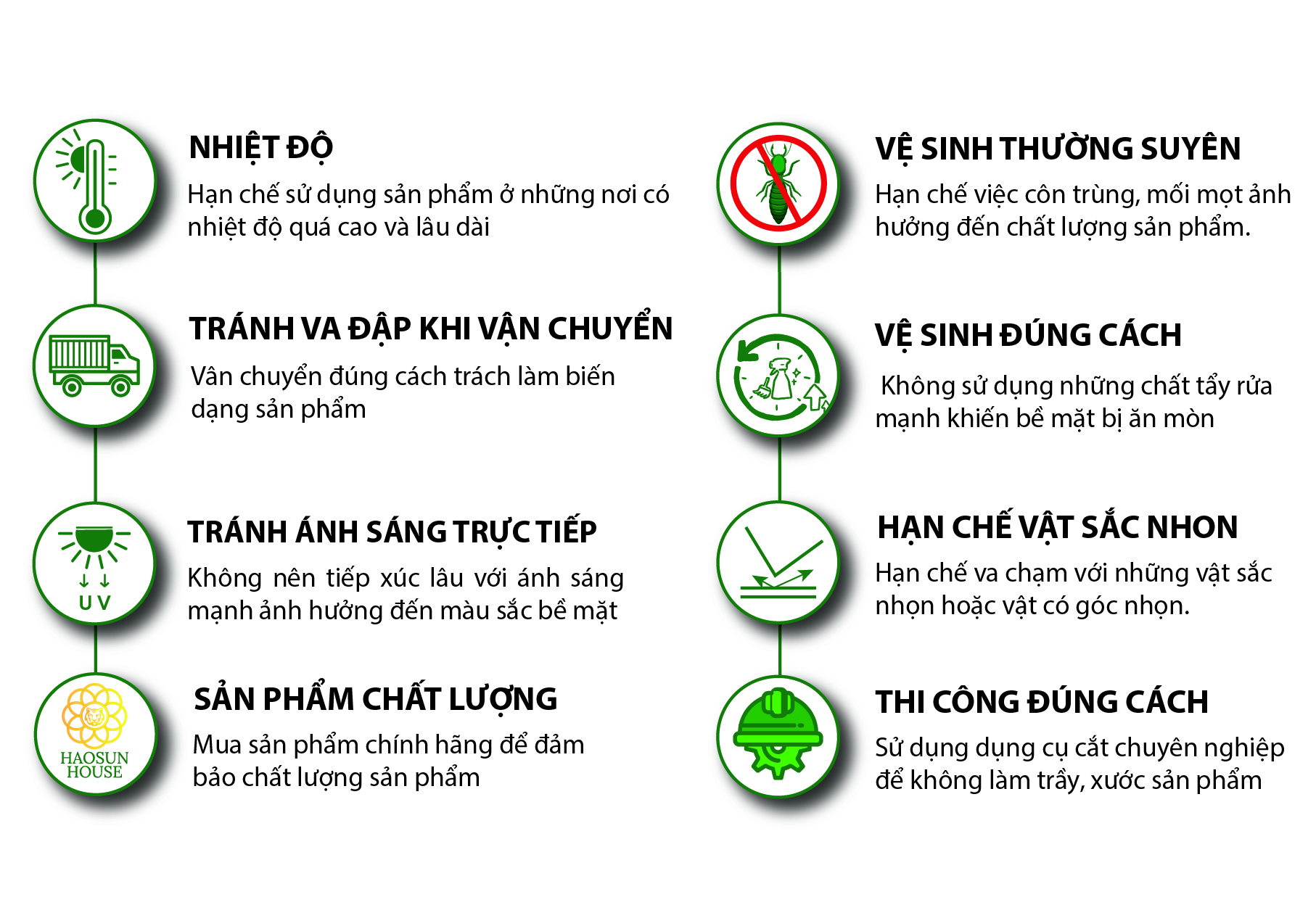 Lưu ý Tấm Nhựa PVC Vân Đá