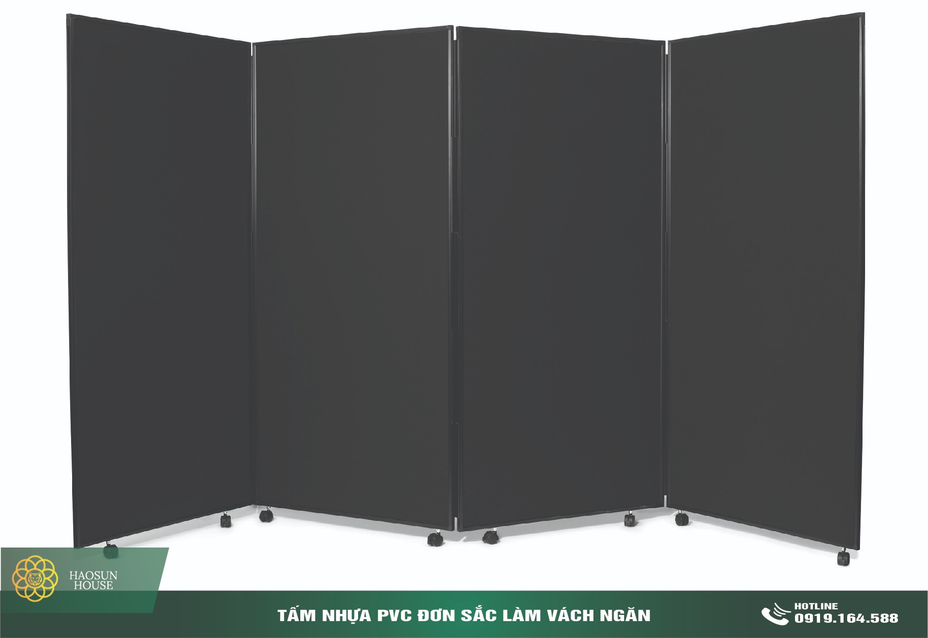 Ứng dụng Tấm Nhựa PVC Đơn Sắc Vách Ngăn