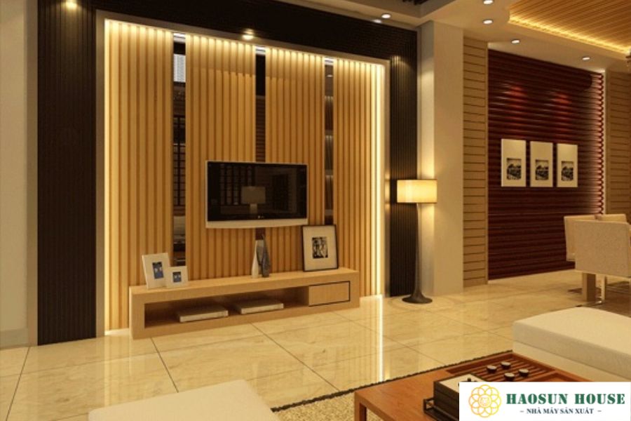 vách nhựa giả gỗ