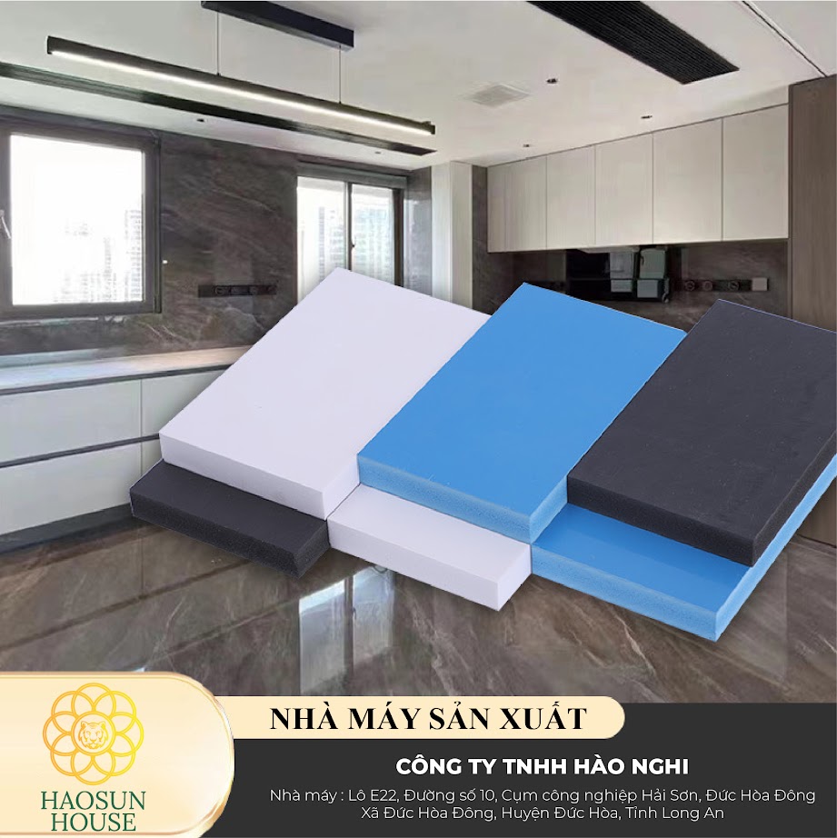 Ứng dụng cho tấm nhựa PVC lõi đen