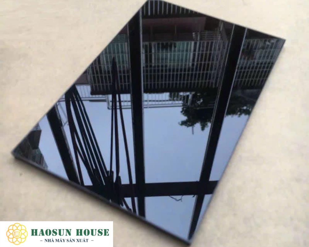 Tấm nhựa pvc vân đá màu đen
