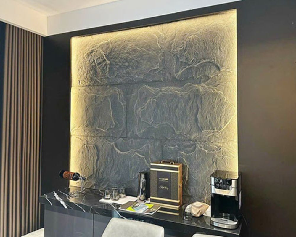 Mẫu tấm pu giả ốp vách