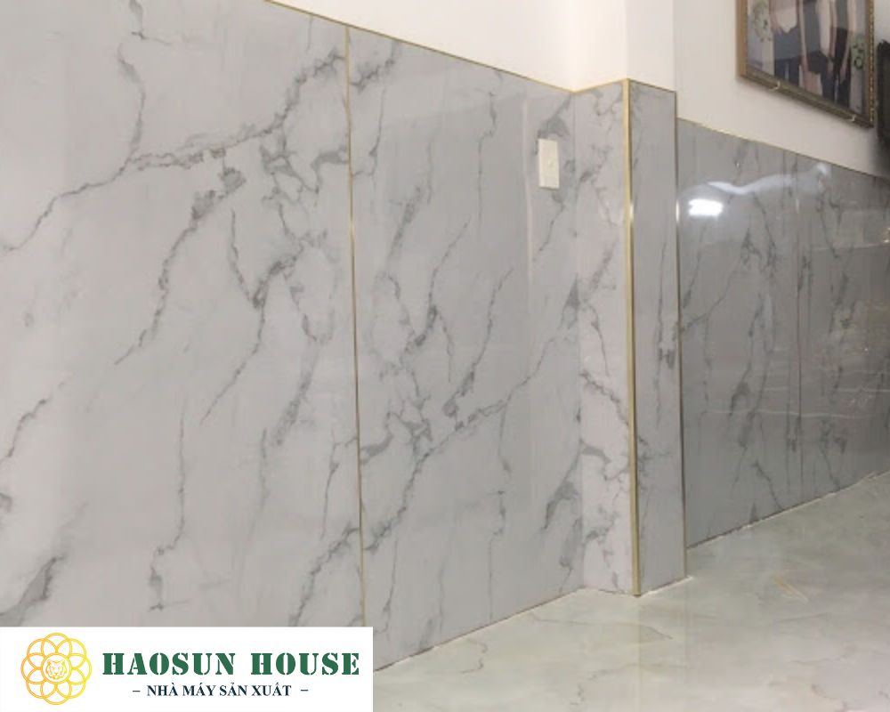 Tấm nhựa vân đá cẩm thạch dùng để ốp tường nhà