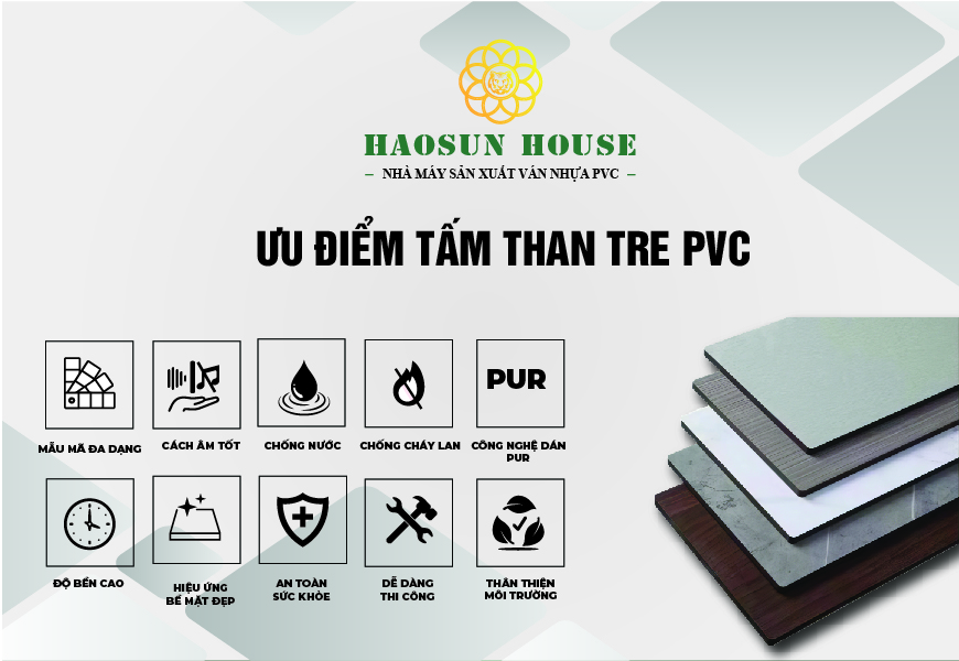 Ưu điểm của ốp tường than tre Haosun House