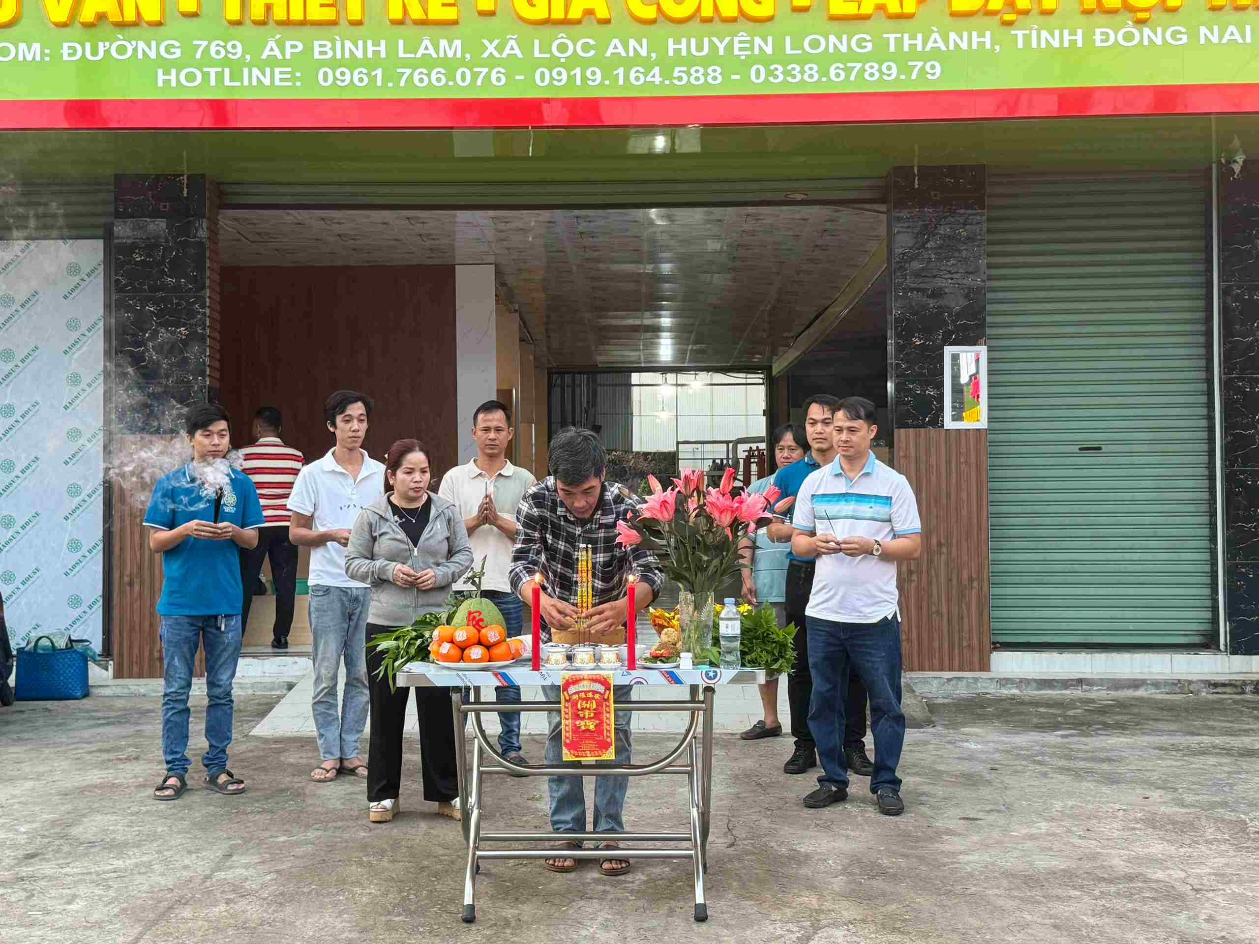Khai trương nội thất nhựa pvc haosun House