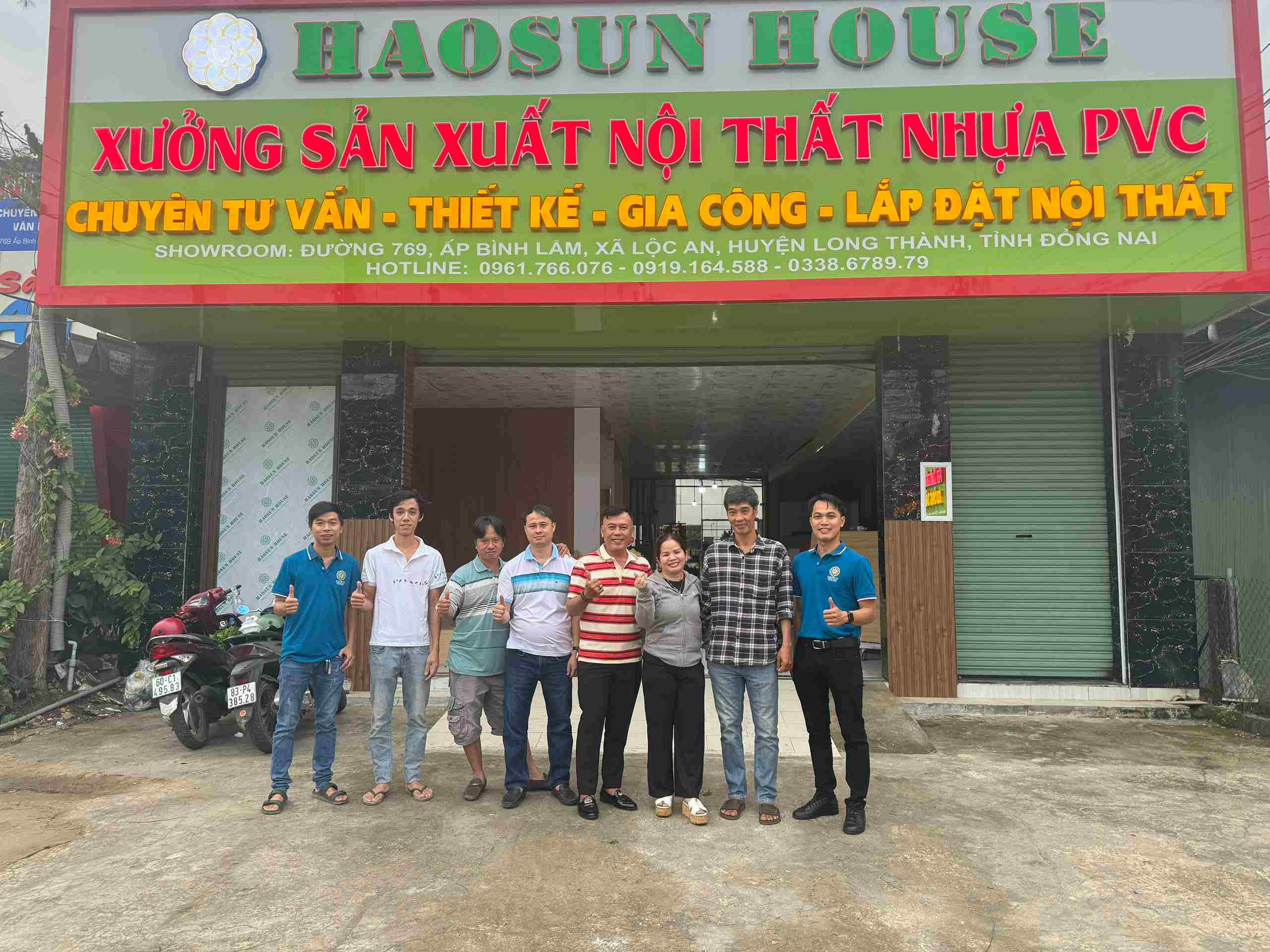 Khai trương xưởng nội thất nhựa pvc haosun House