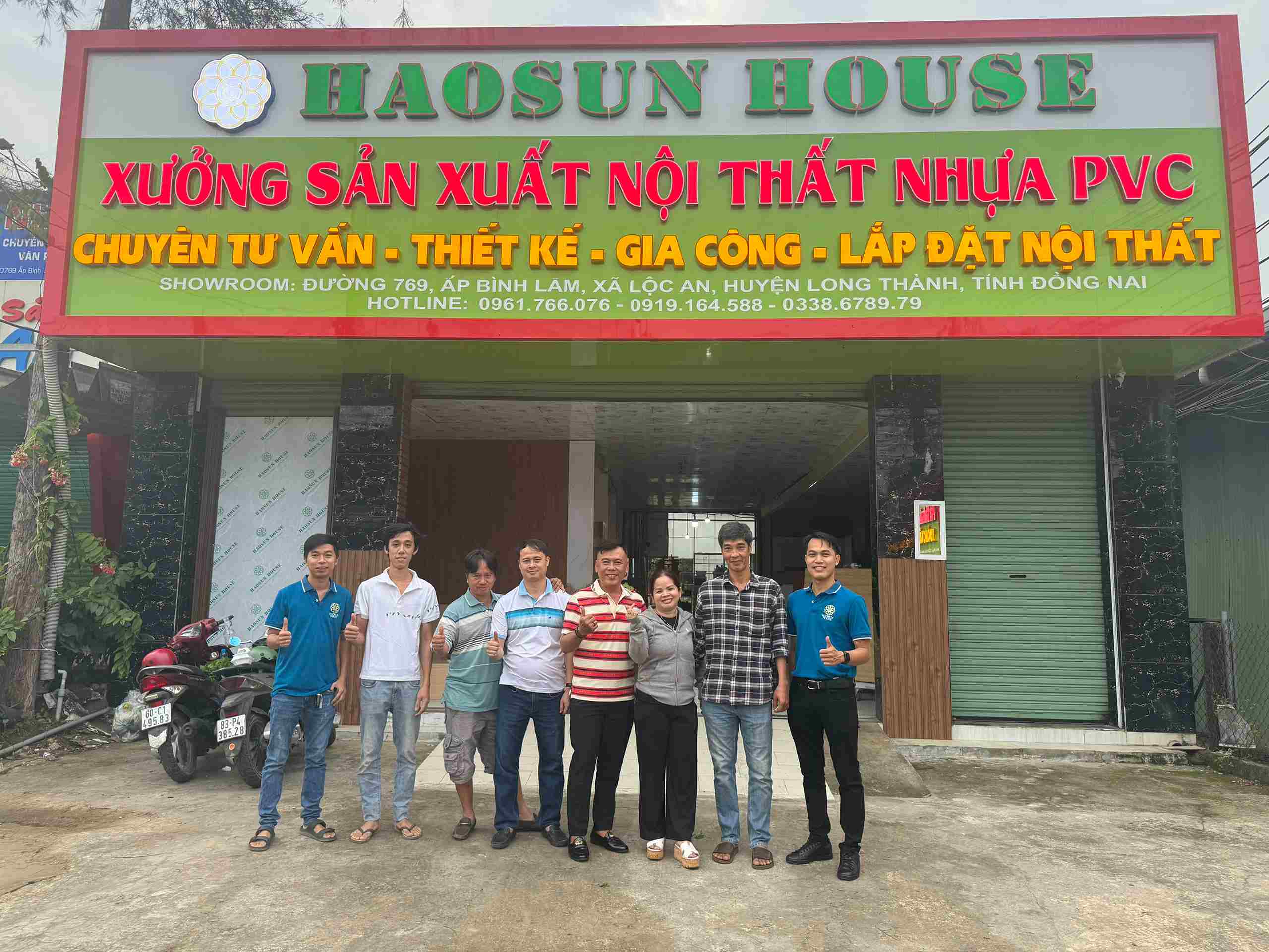 Khai trương xưởng nội thất nhựa pvc haosun House