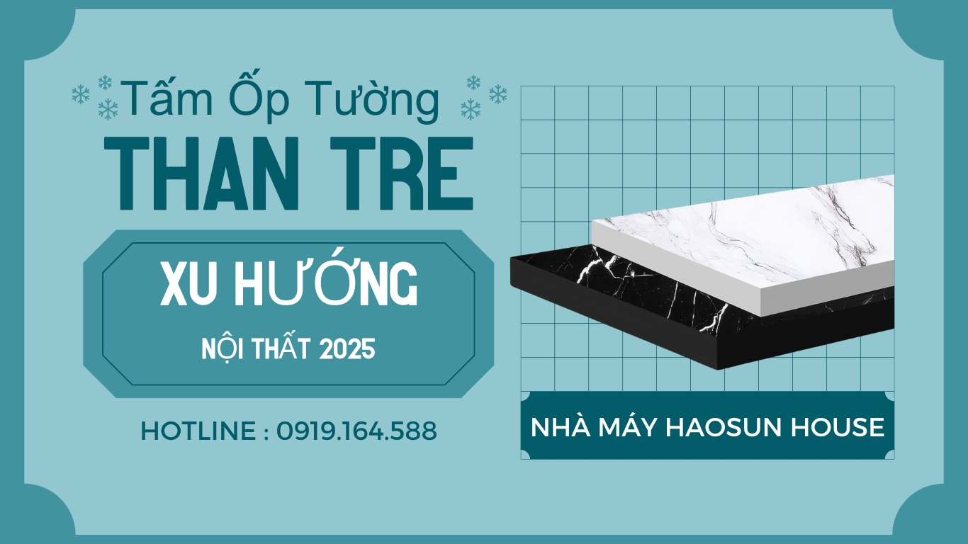 Tấm Than tre ốp tường Haosun House
