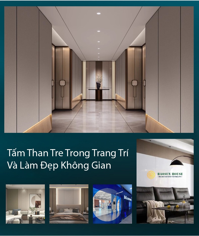 Tấm Than tre Trang Trí