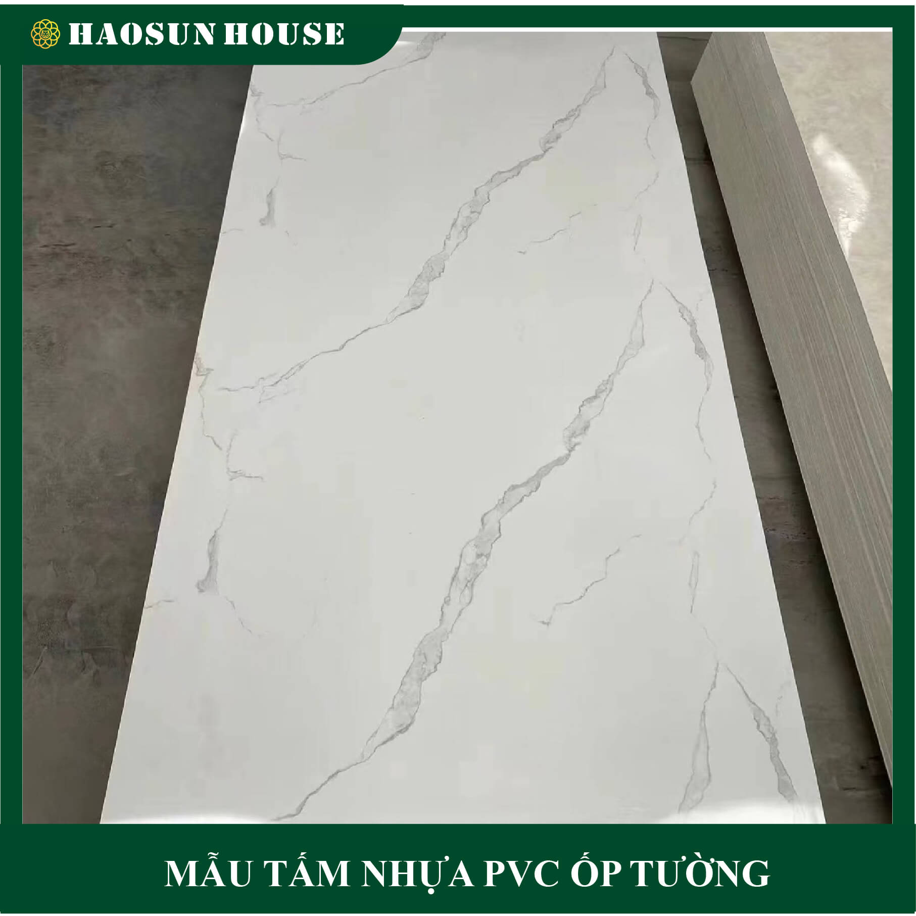 Mẫu Tấm Nhựa PVC giả đá thịnh hành