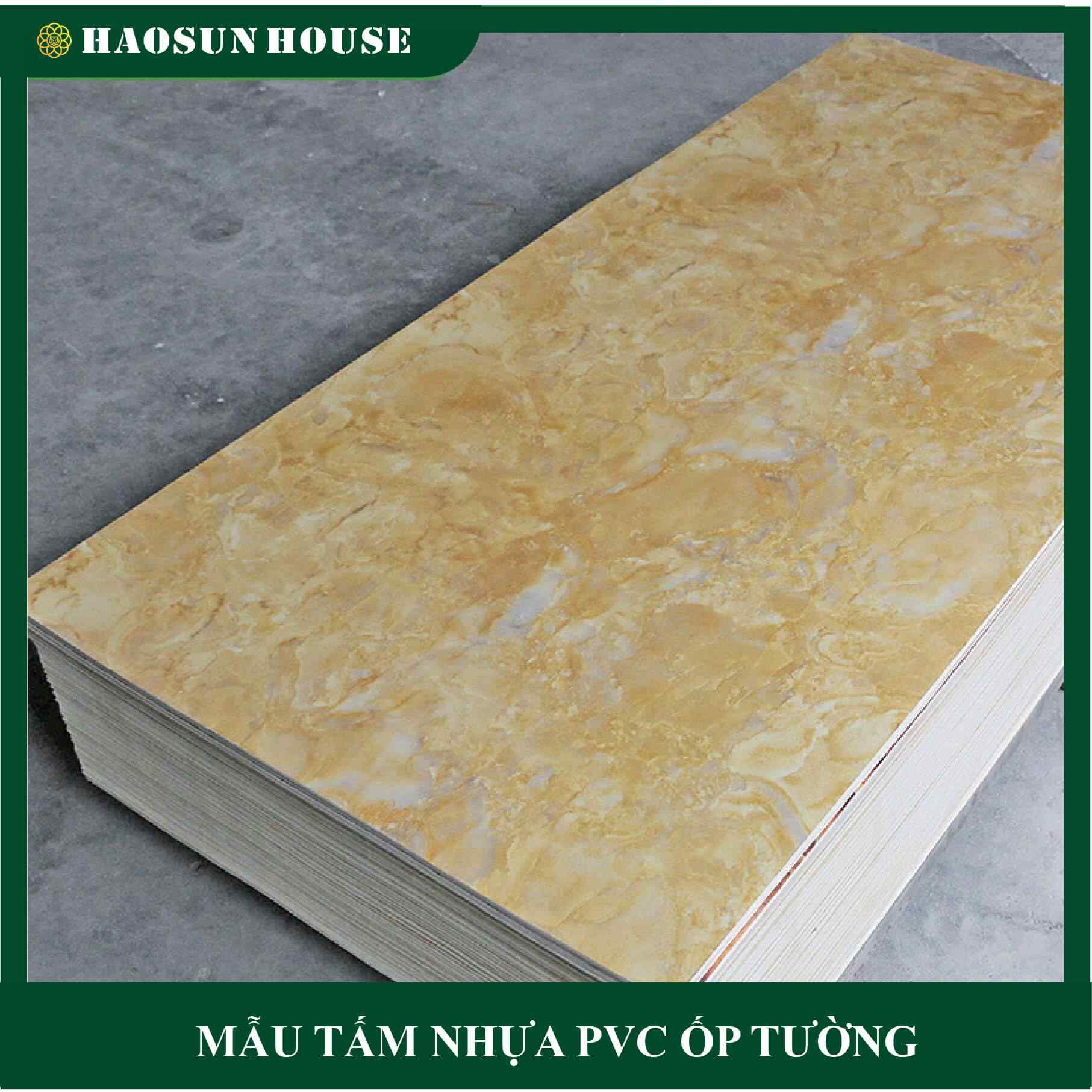 Mẫu Tấm Nhựa PVC giả đá thịnh hành