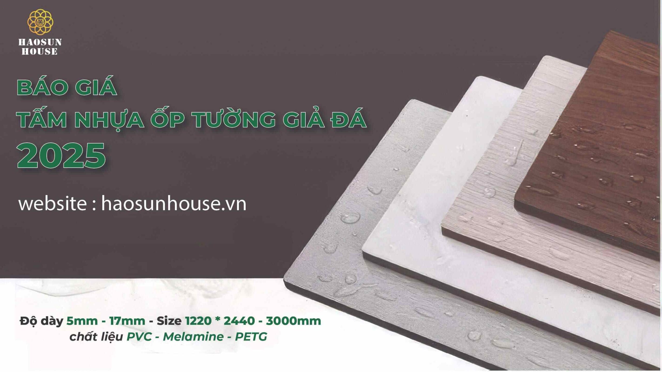 Tấm nhựa ốp tường giả đá công ty tnhh hào nghi