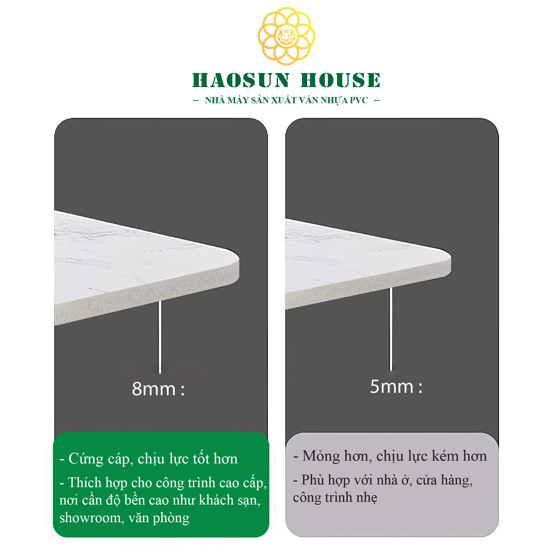 Tấm nhựa ốp tường giả đá haosun house