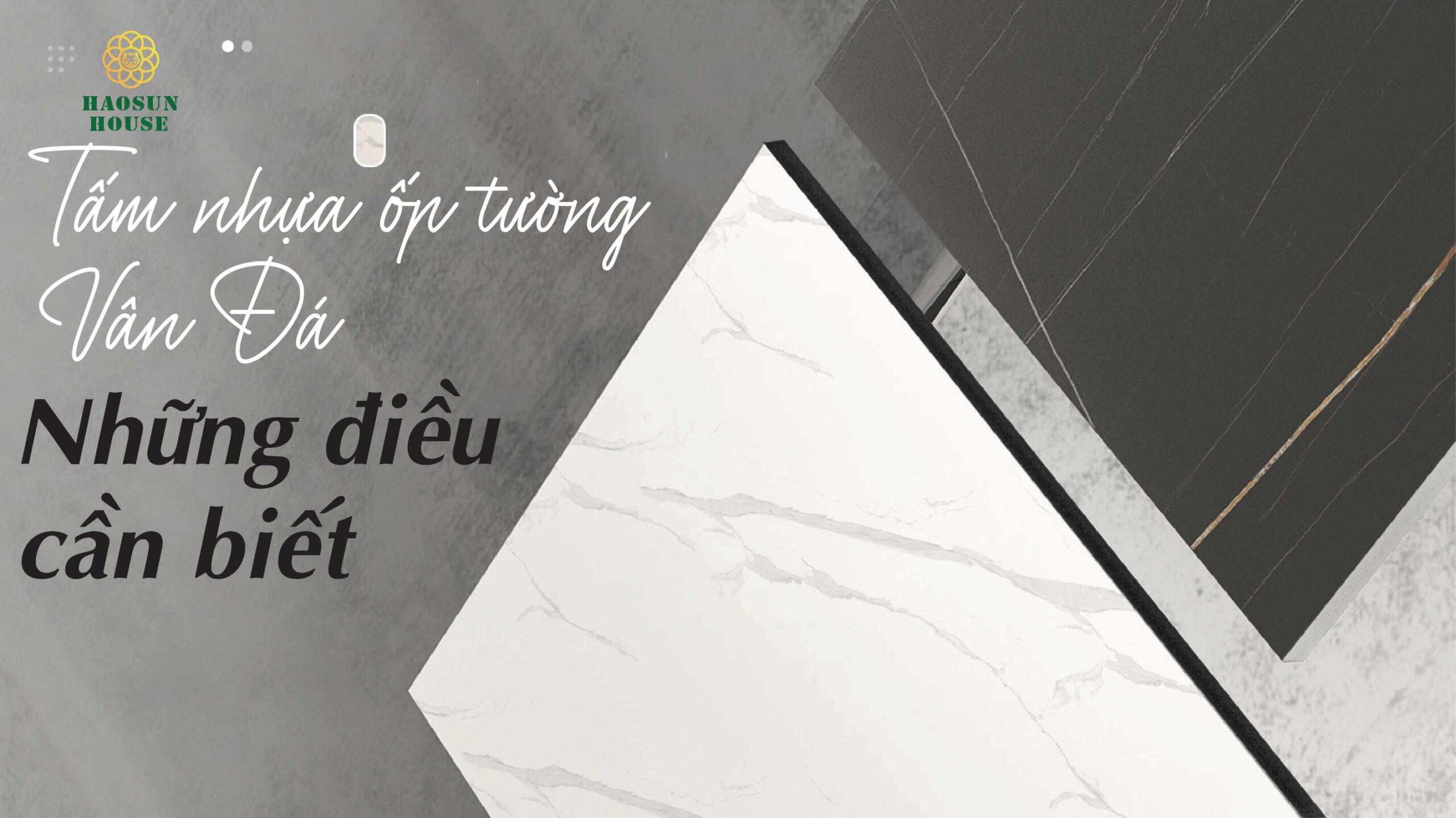 Tấm nhựa ốp tường pvc vân đá Haosun House