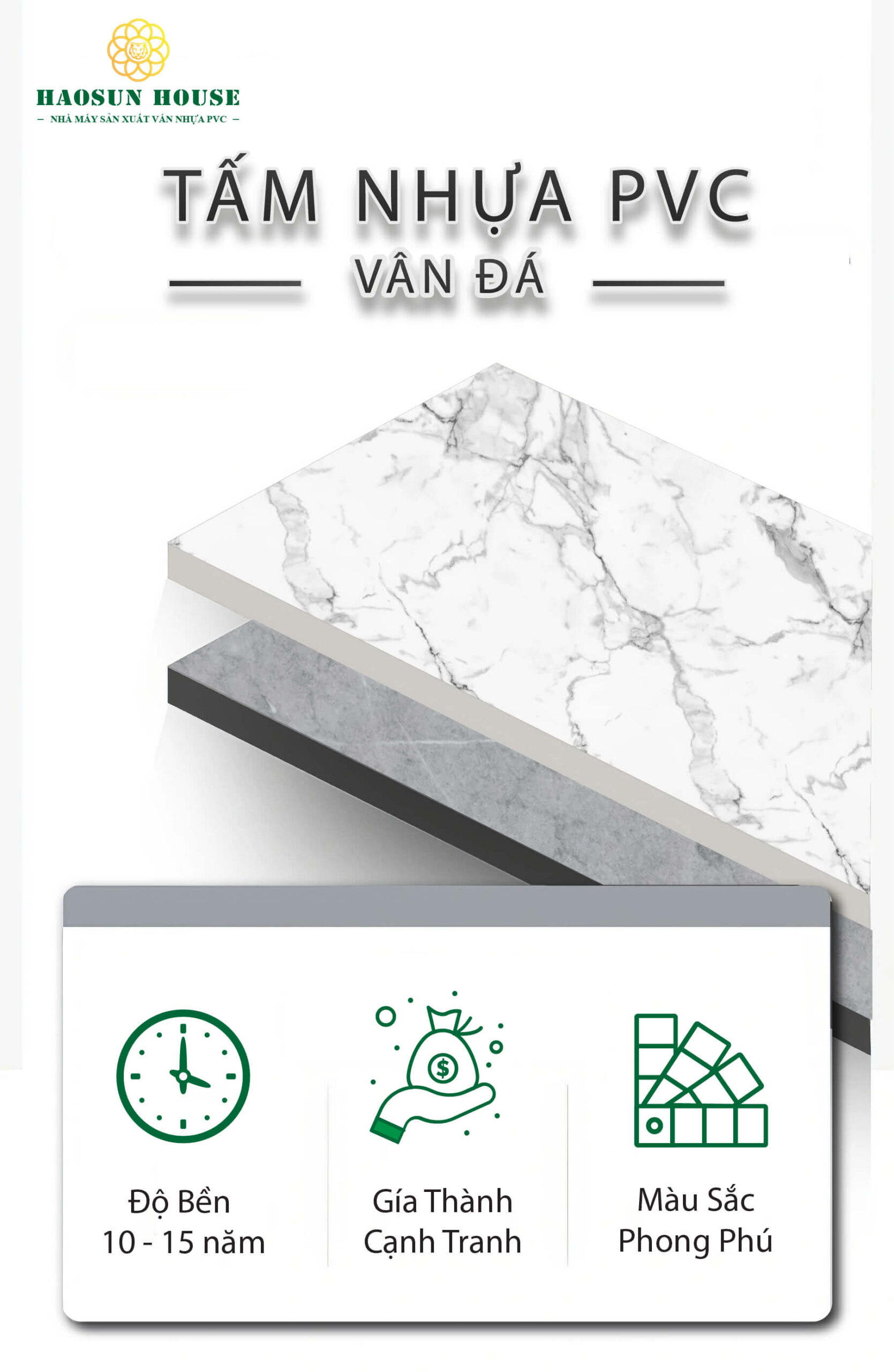 Tấm PVC Vân Đá Công Ty TNHH Hào Nghi