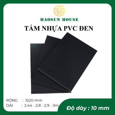 tấm nhựa pvc đen 10mm Haosun House