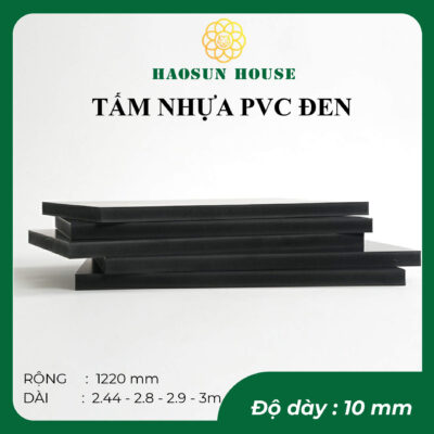 tấm nhựa pvc đen 10mm Haosun House