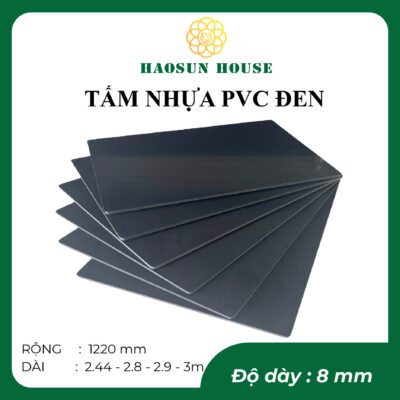 tấm nhựa pvc đen 8mm Haosun House