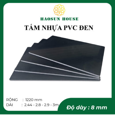 tấm nhựa pvc đen 8mm Haosun House