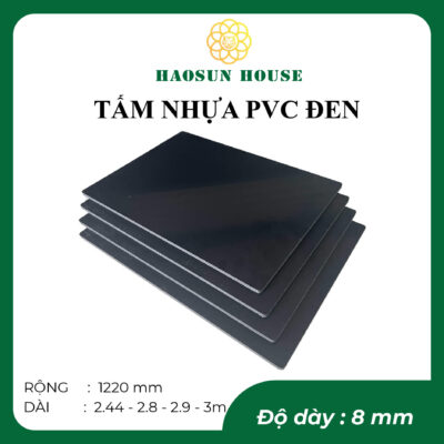 tấm nhựa pvc đen 8mm Haosun House