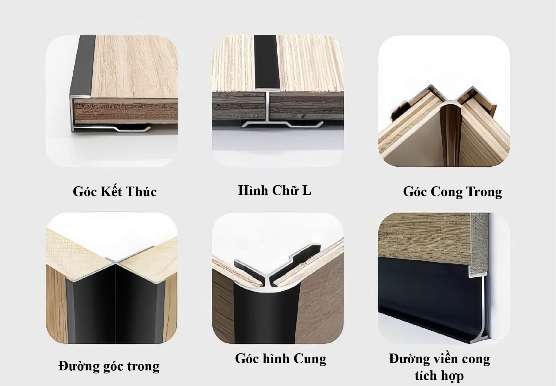 Nẹp thi công tấm pvc ốp tường