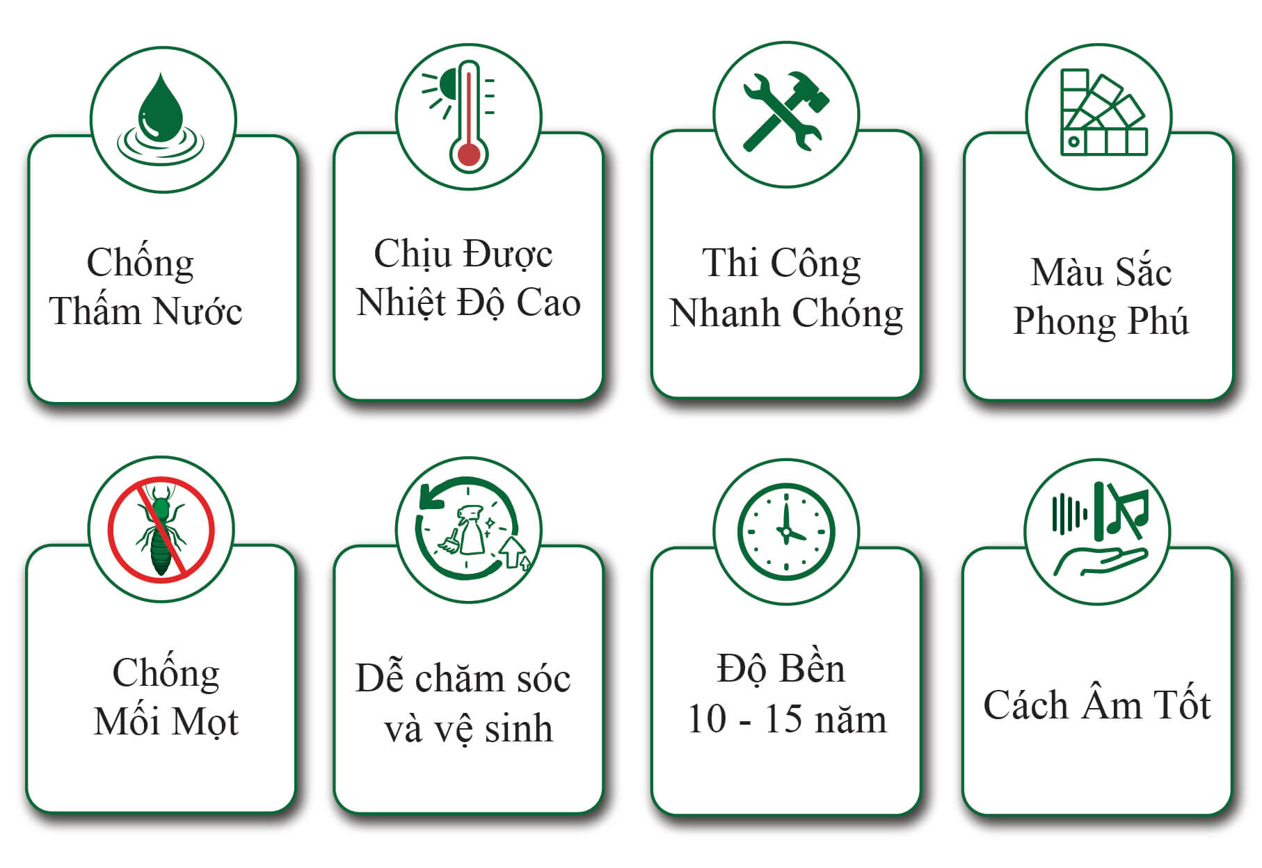 Ưu điểm Tấm Nhựa PVC đen 8mm