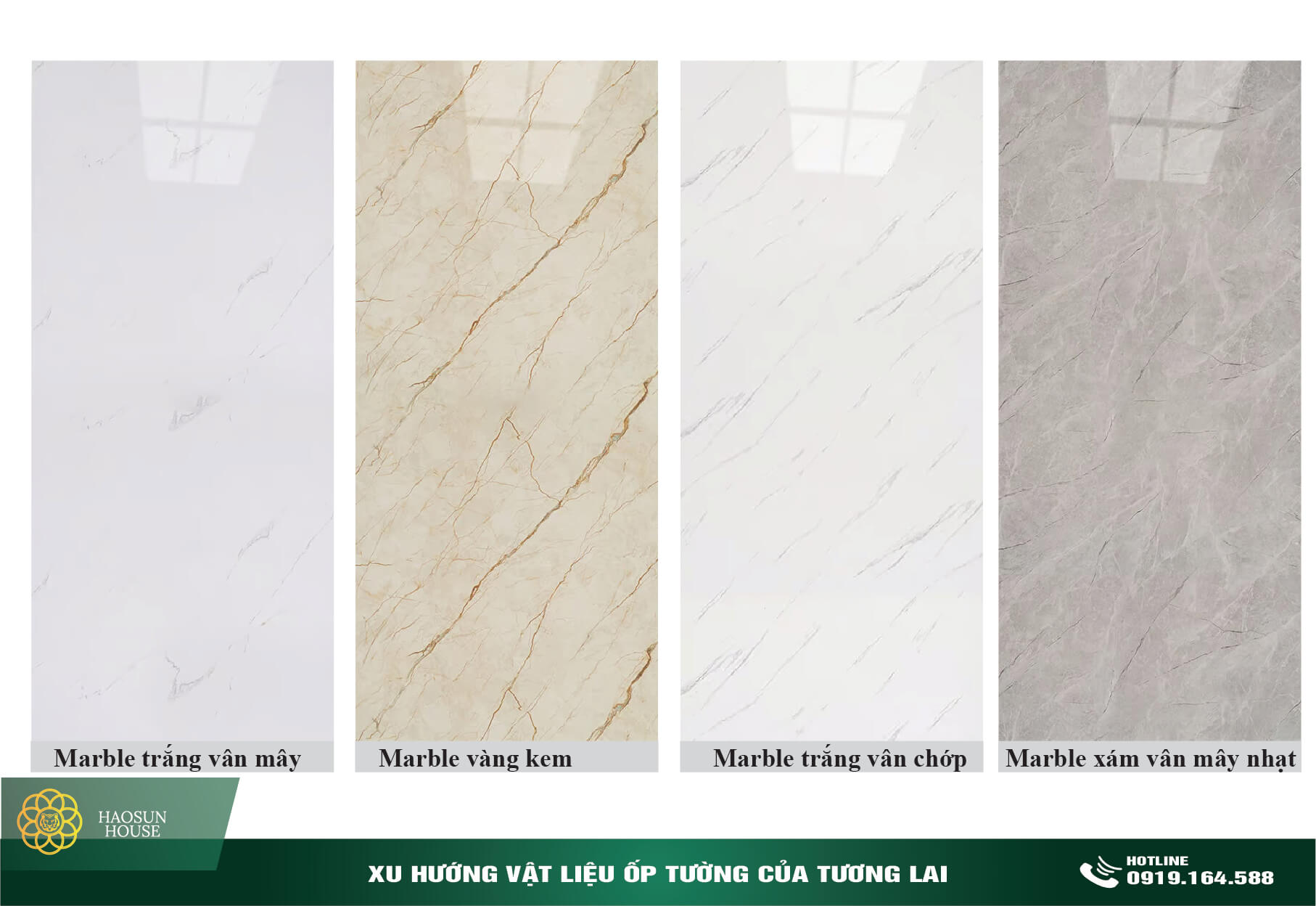 Màu sắc xu hướng Tấm Nhựa giả đá ốp tường