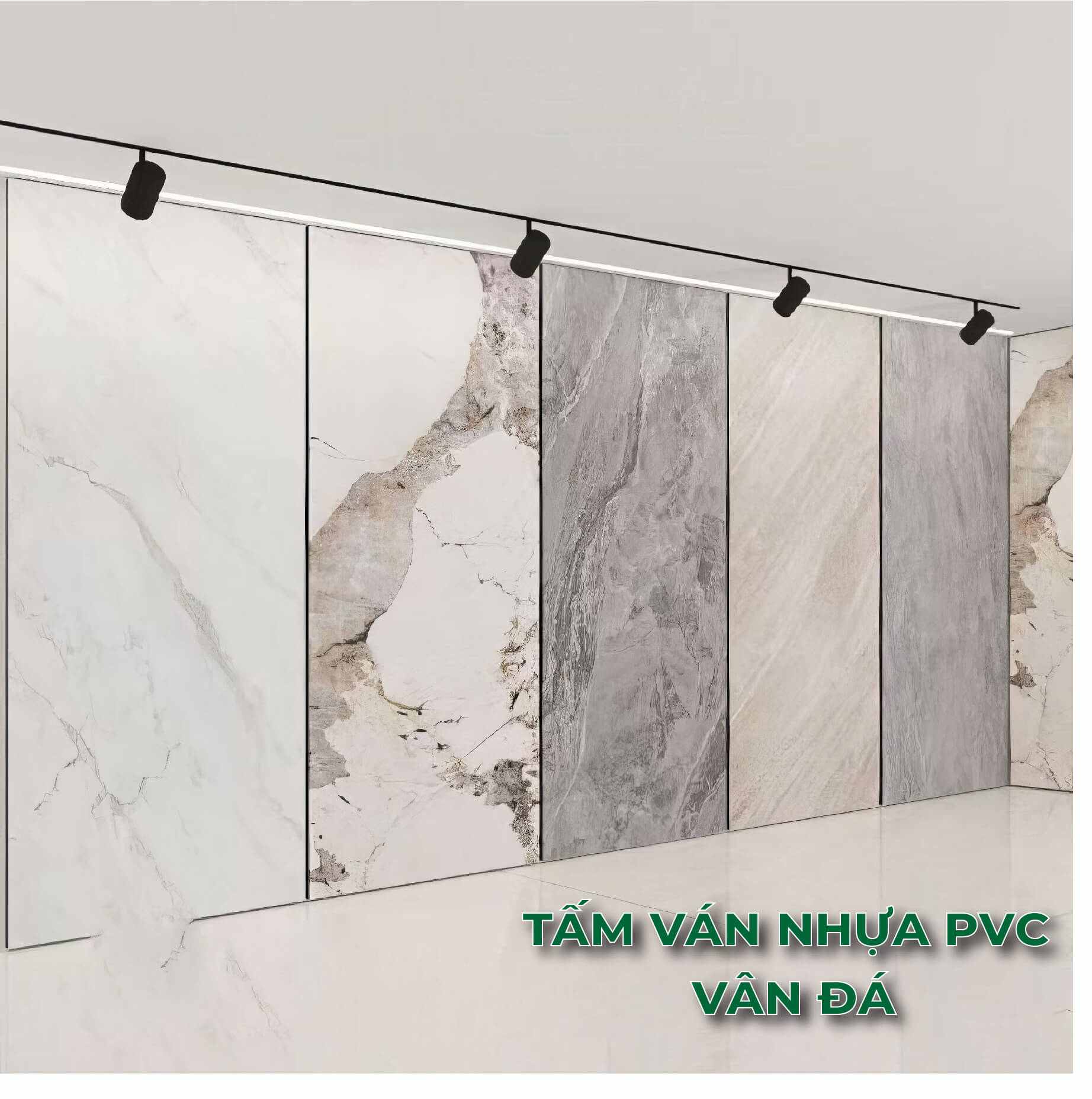Mẫu Tấm Nhựa PVC Vân Đá Phỏ biển Haosun hoUse