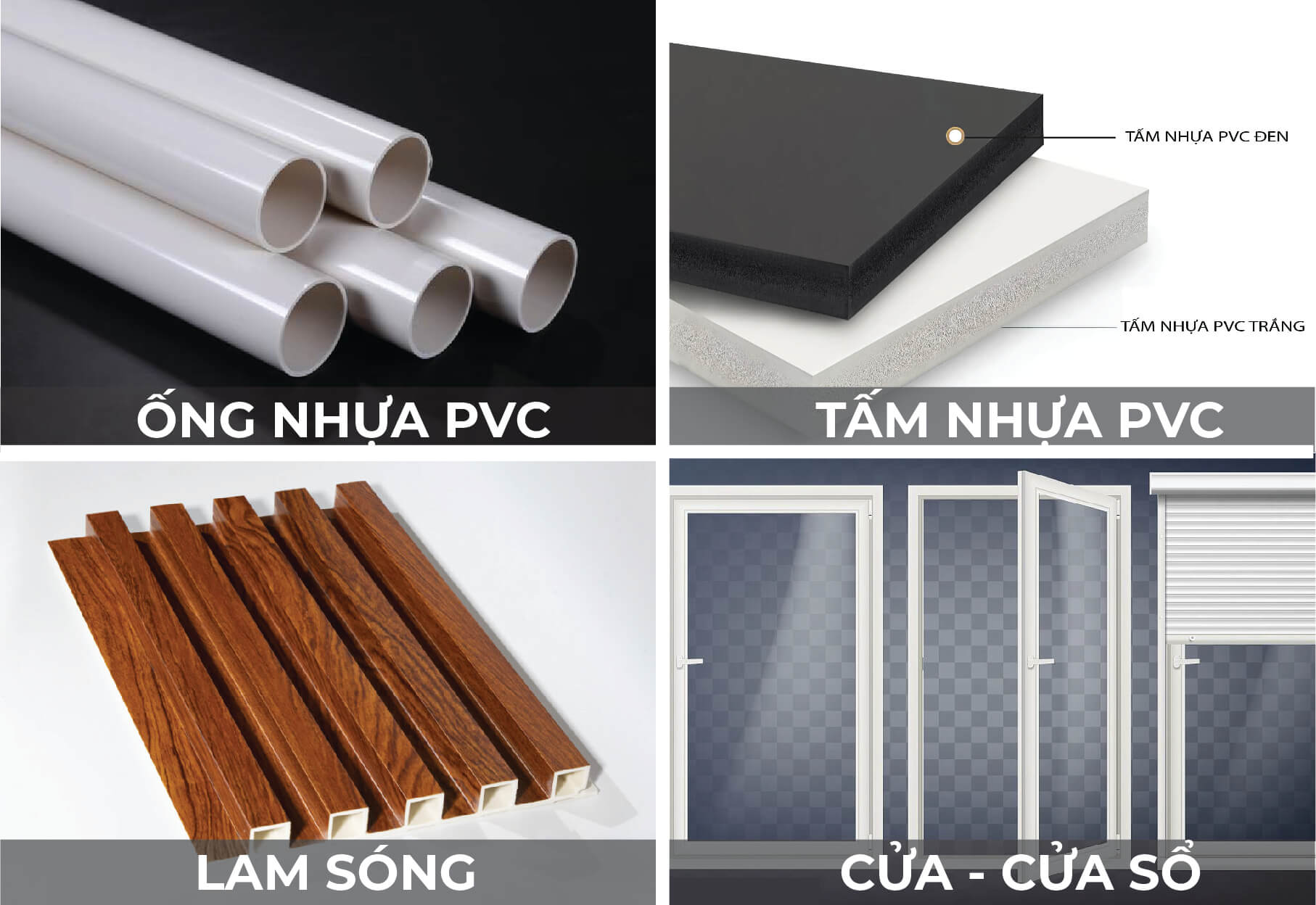 Nhựa PVC trong ngành xây dựng