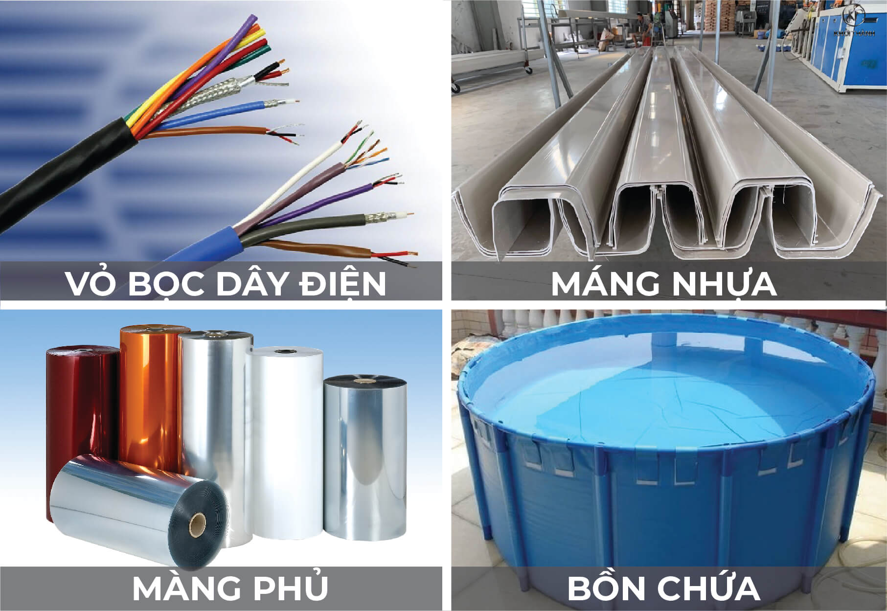 Nhựa PVC trong sản xuất công nghiệp