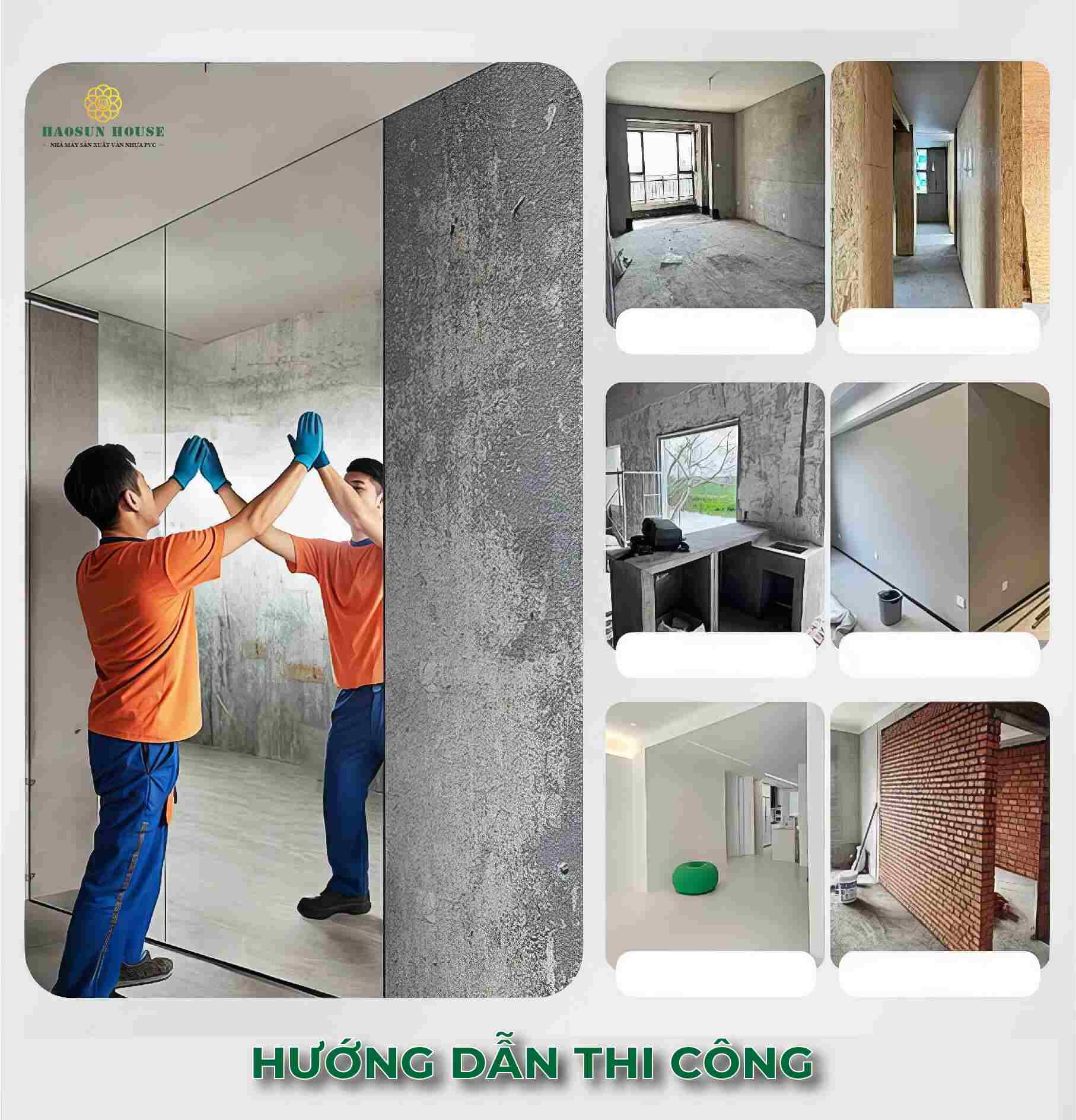 Hướng dẫn thi công Tấm Ốp tường than tre hiện đại