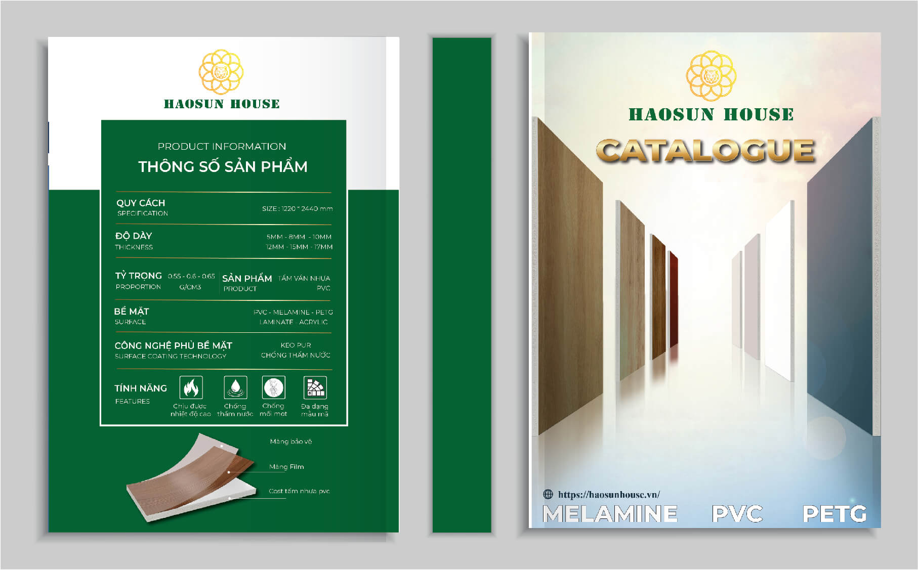 Mẫu Tấm Ván Nhựa PC Tây Ninh Haosun House