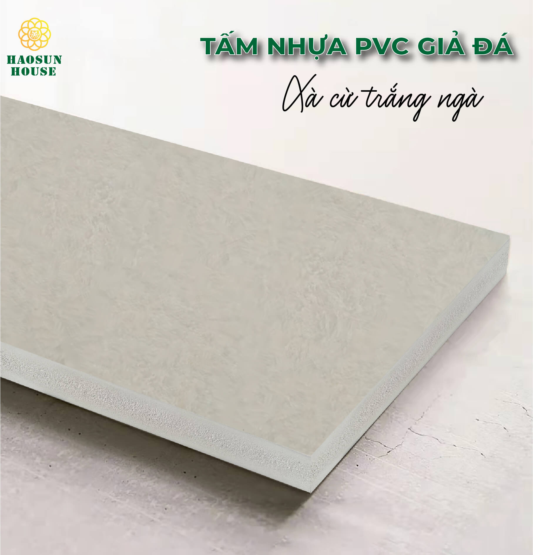 tấm nhựa pvc giả đá xám xà cừ trắng ngà