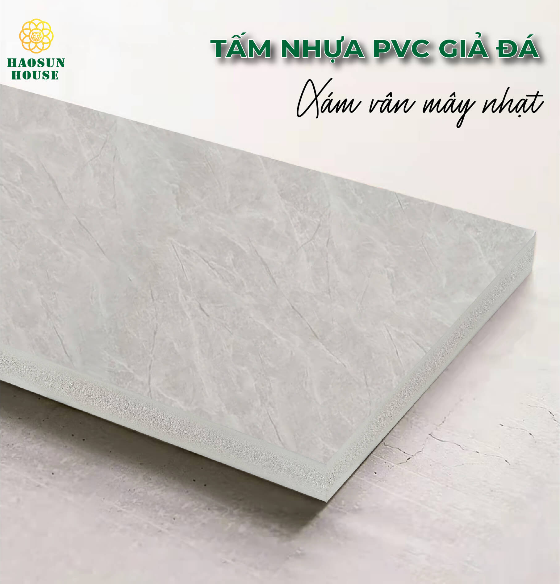 tấm nhựa pvc giả đá xám vân mây nhạt