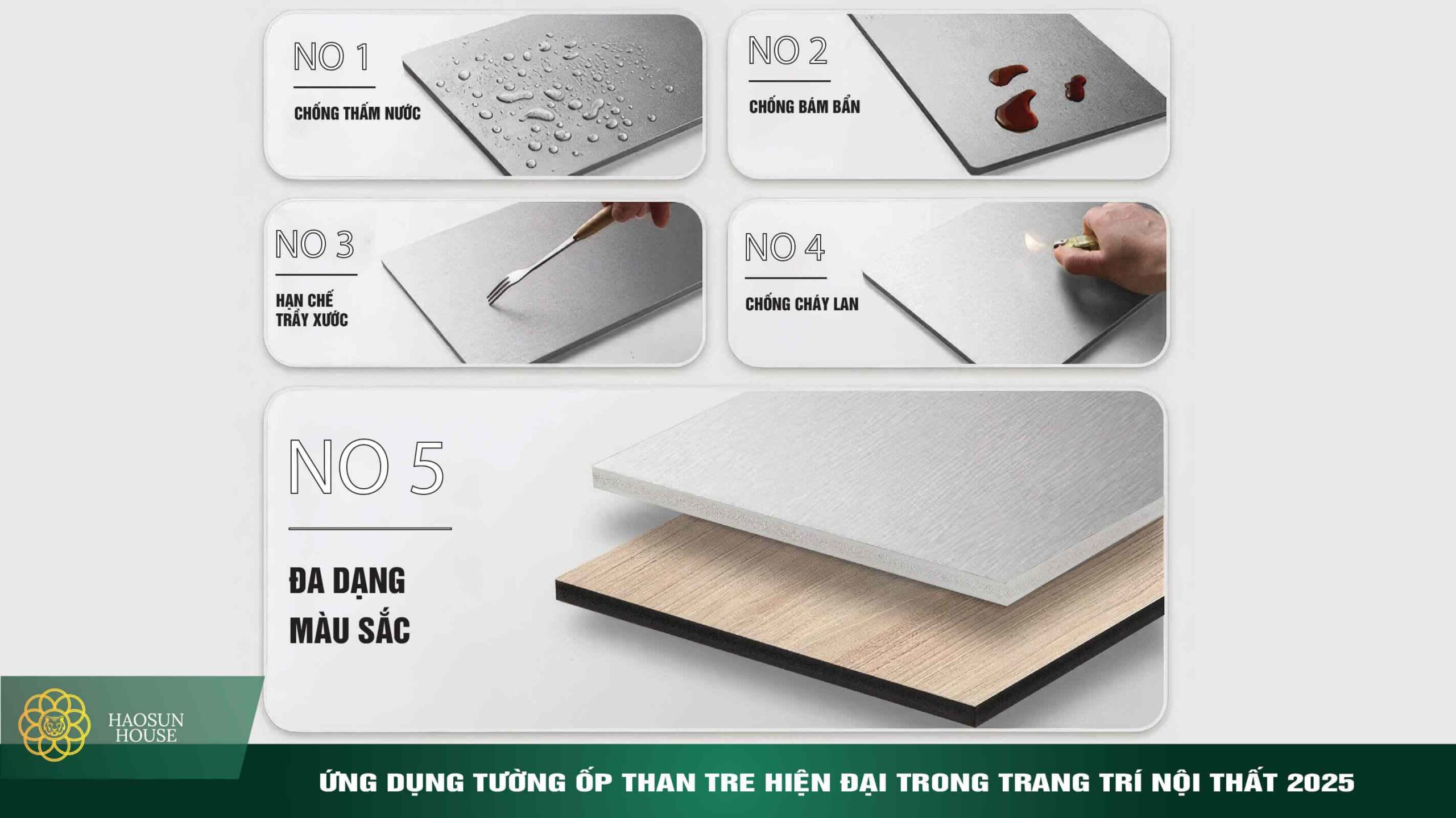 Lợi ích Tấm ốp tường than tre hiện đại