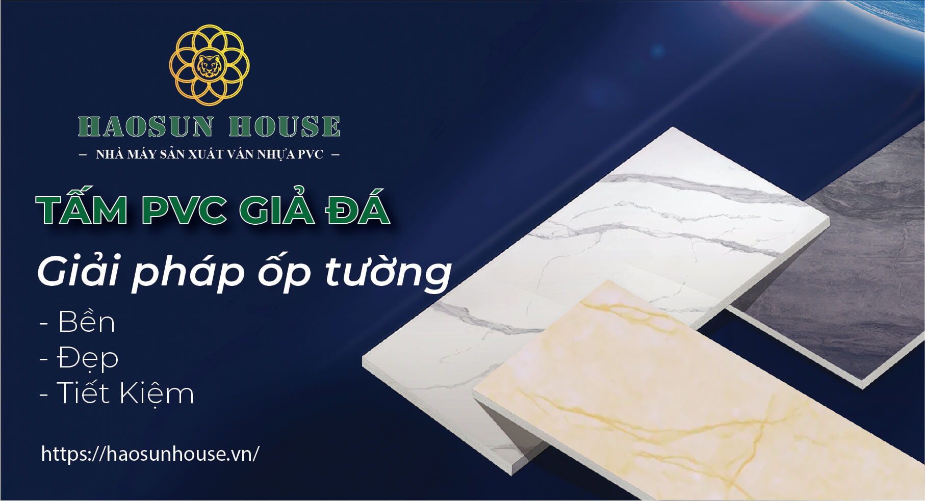 Tấm PVC Tấm Nhựa giả đá Haosun House