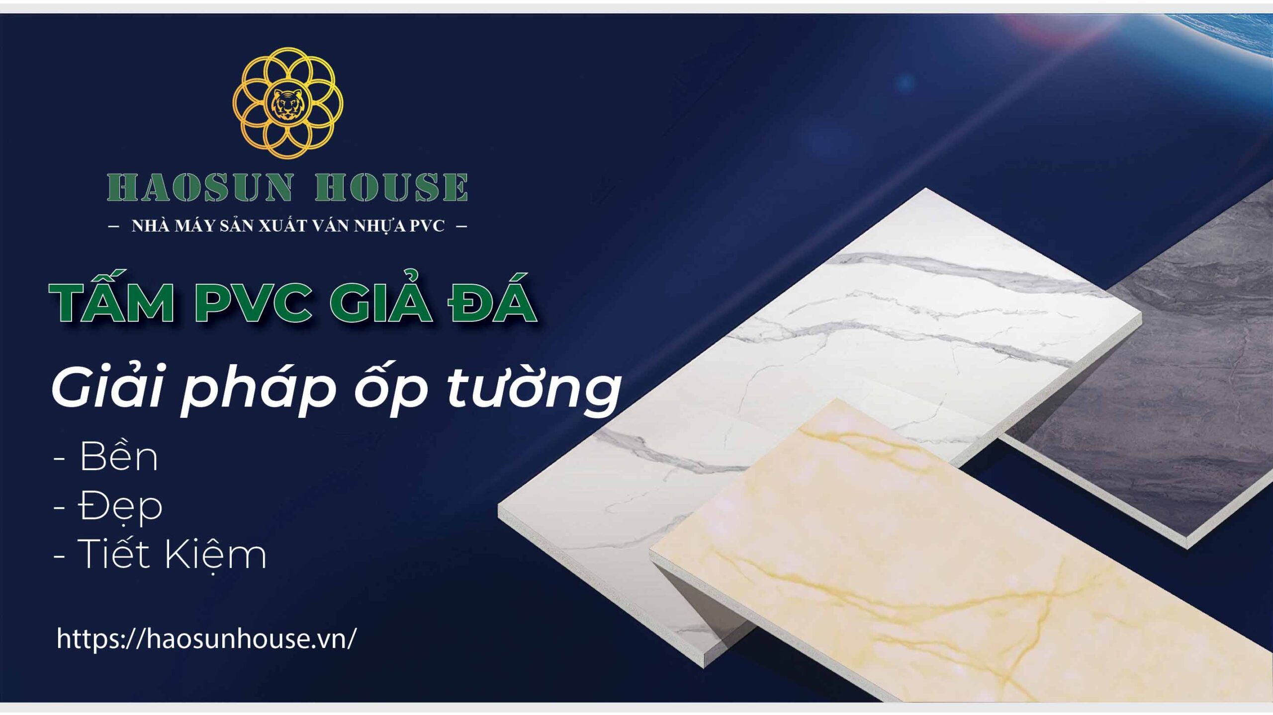 Tấm PVC Tấm Nhựa giả đá Haosun House
