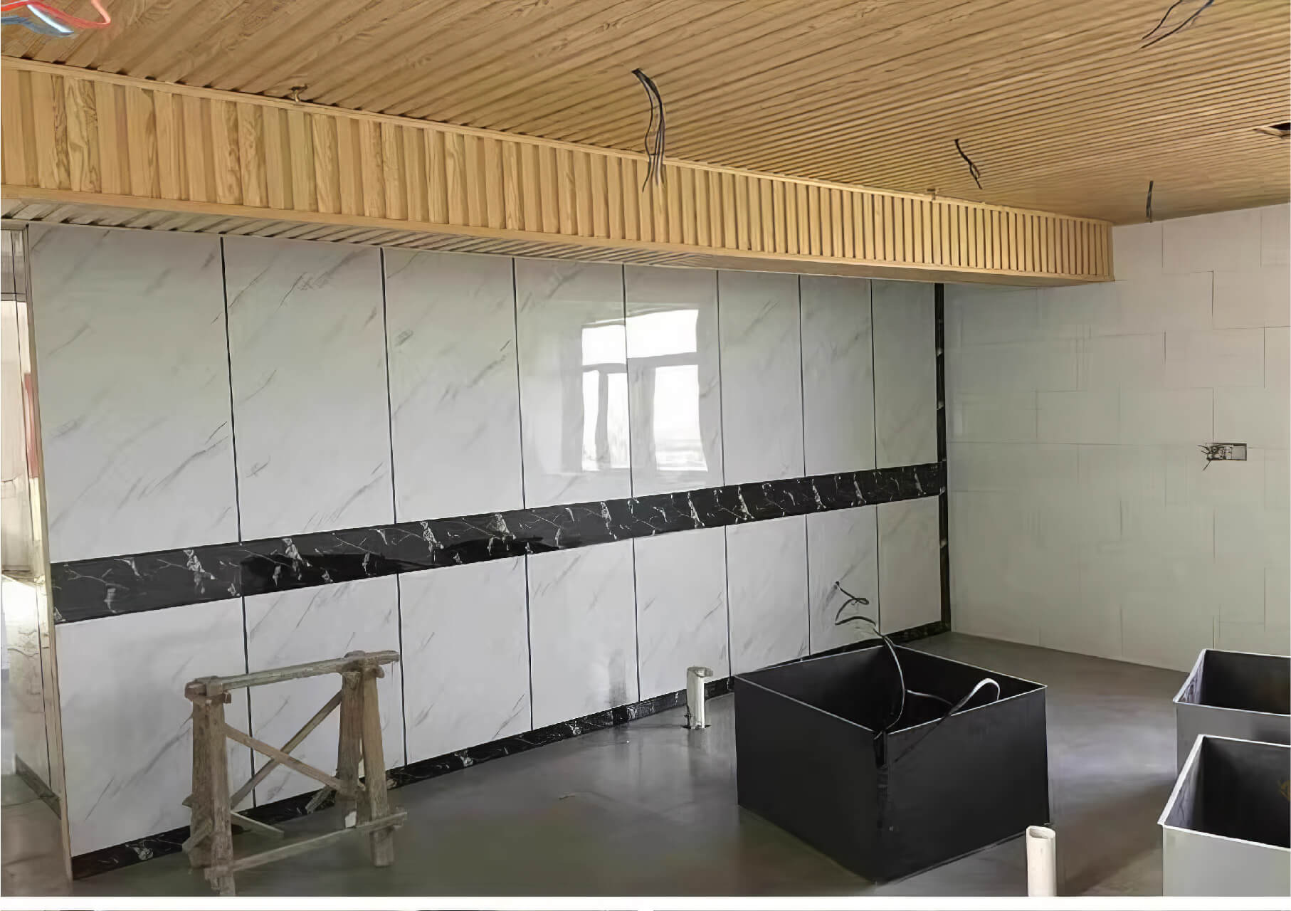 Hướng dẫn ốp tường tấm pvc vân đá