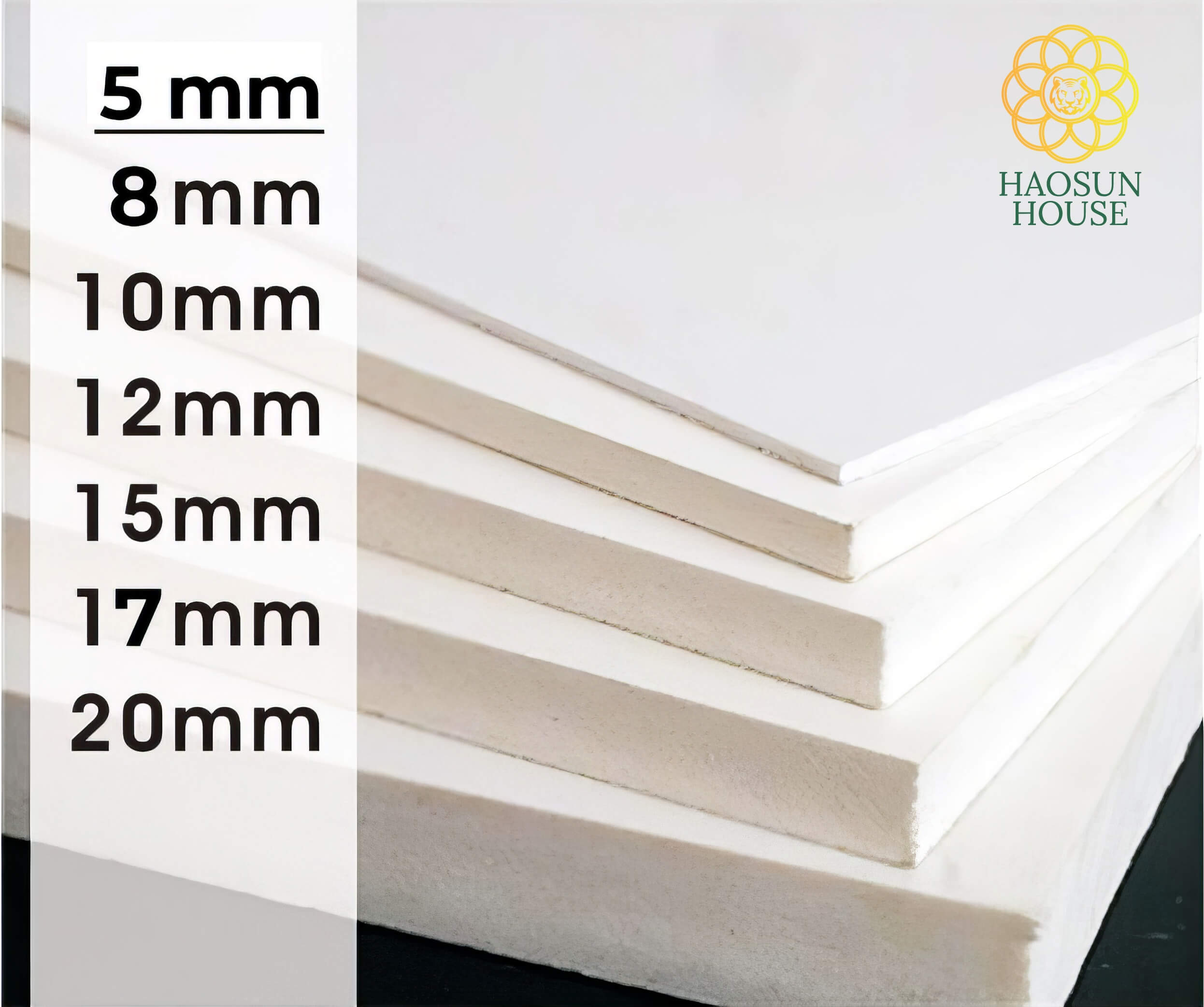 Tấm nhựa pvc màu trắng